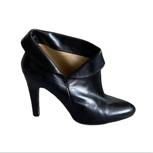 MICHAEL MICHAEL KORS Leather High Heel Ankle Boots Black 9.5
